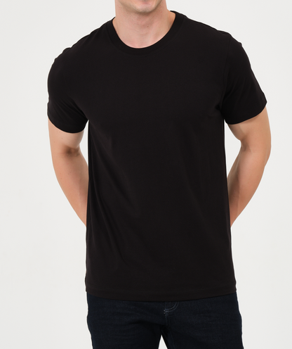sade pamuklu regular fit siyah tişört düz erkek kadın kolay 
basic  regular fit %100 cotton black tshirt 