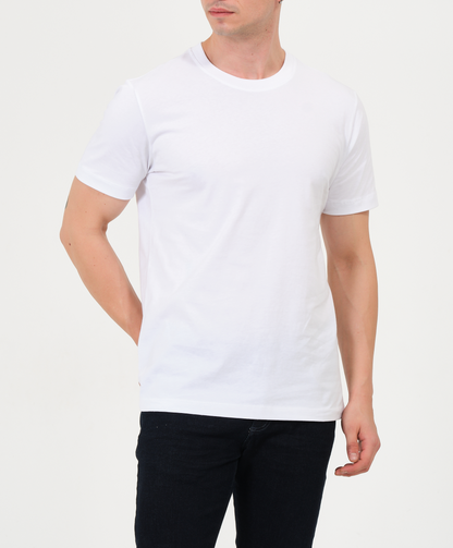 sade pamuklu regular fit beyaz tişört düz erkek kadın kolay 
basic  regular fit %100 cotton white tshirt 