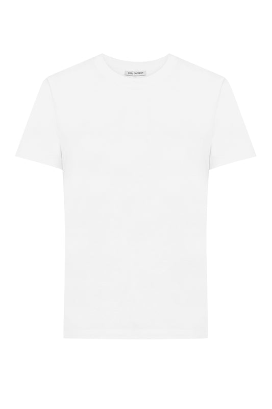 sade pamuklu regular fit beyaz tişört düz erkek kadın kolay 
basic  regular fit %100 cotton white tshirt 