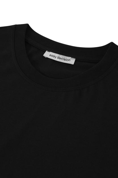 sade pamuklu regular fit siyah tişört düz erkek kadın kolay 
basic  regular fit %100 cotton black tshirt 