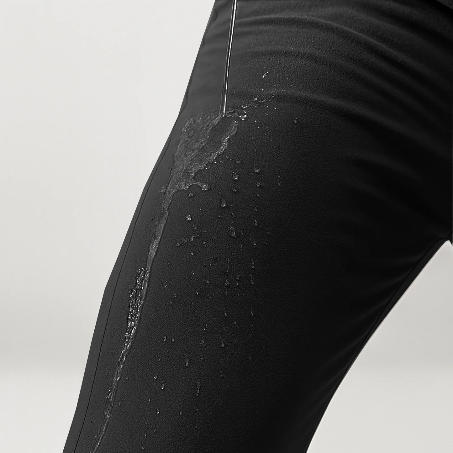 Erkek Esneyebilen Nefes Alan Kırışmaz Poliamid Kumaş Siyah Spor Pantolon