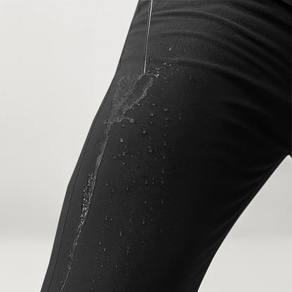 Erkek Esneyebilen Nefes Alan Kırışmaz Poliamid Kumaş Siyah Spor Pantolon