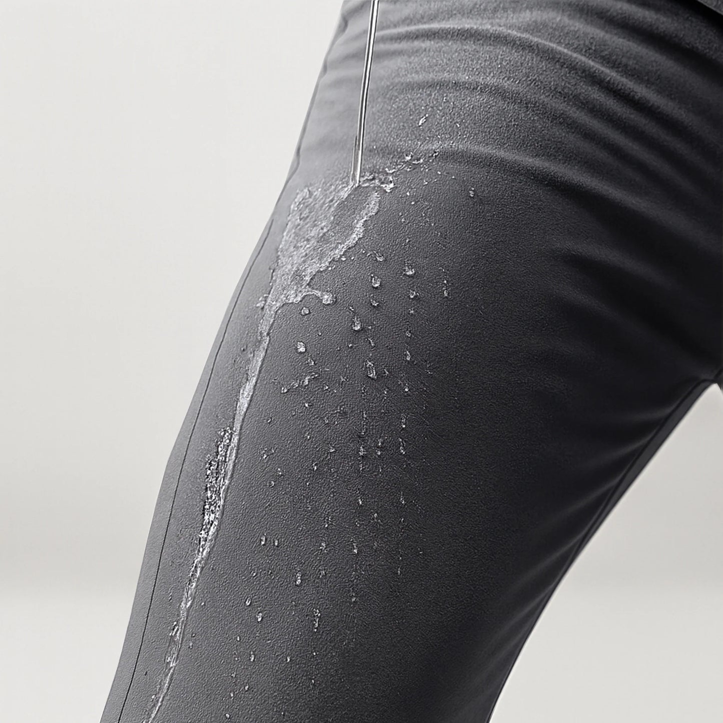 Erkek Esneyebilen Nefes Alan Kırışmaz Poliamid Kumaş Gri Pantolon