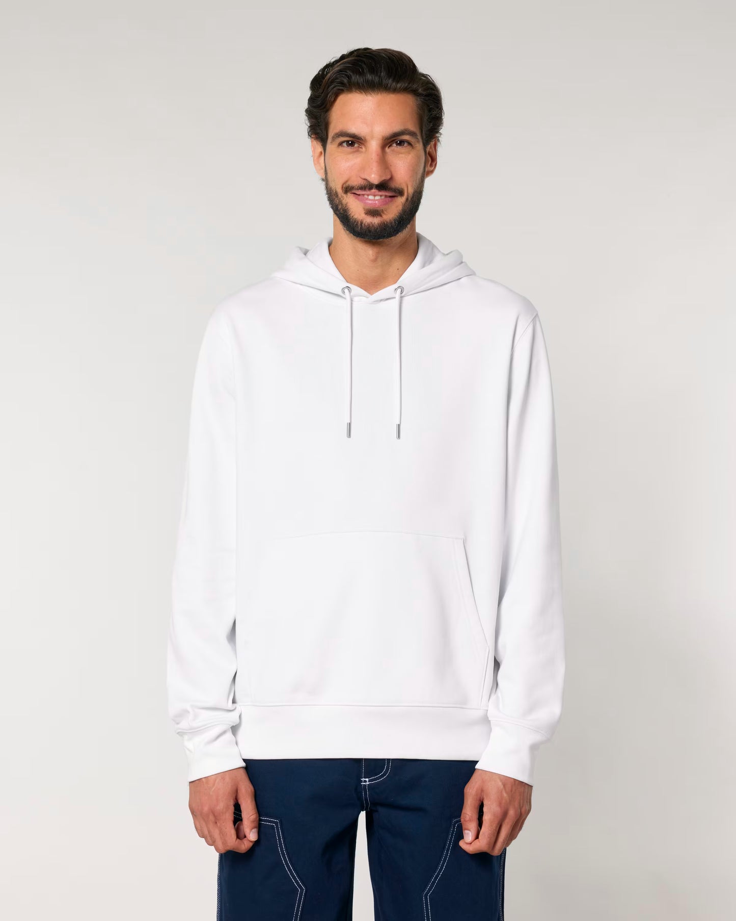 Kapşonlu Regular Fit Beyaz Sweatshirt Hoodie